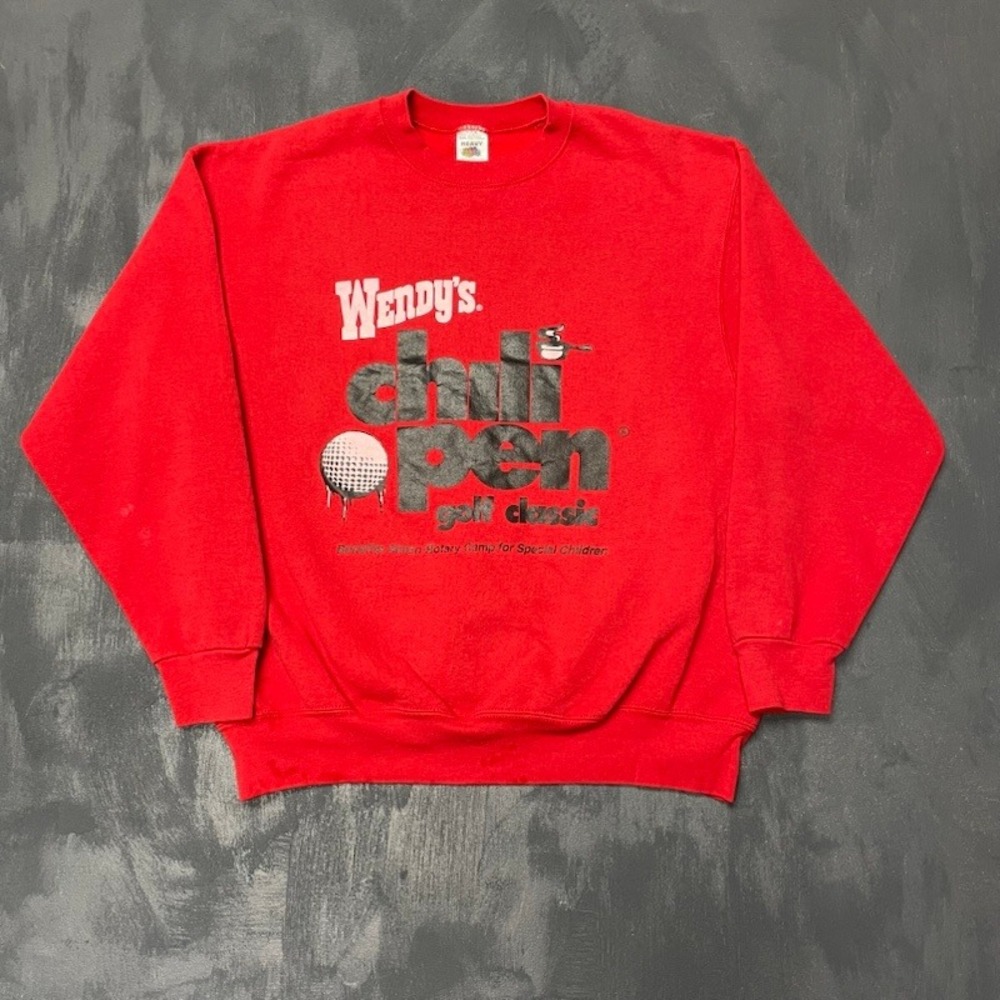 Vintage Open Golf Classic Sweatshirt Mens XXL 1990s Wendy's Chili